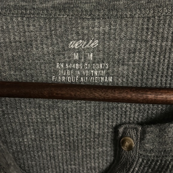 Aerie Real Soft quarter button Henley long sleeve - Picture 3 of 7